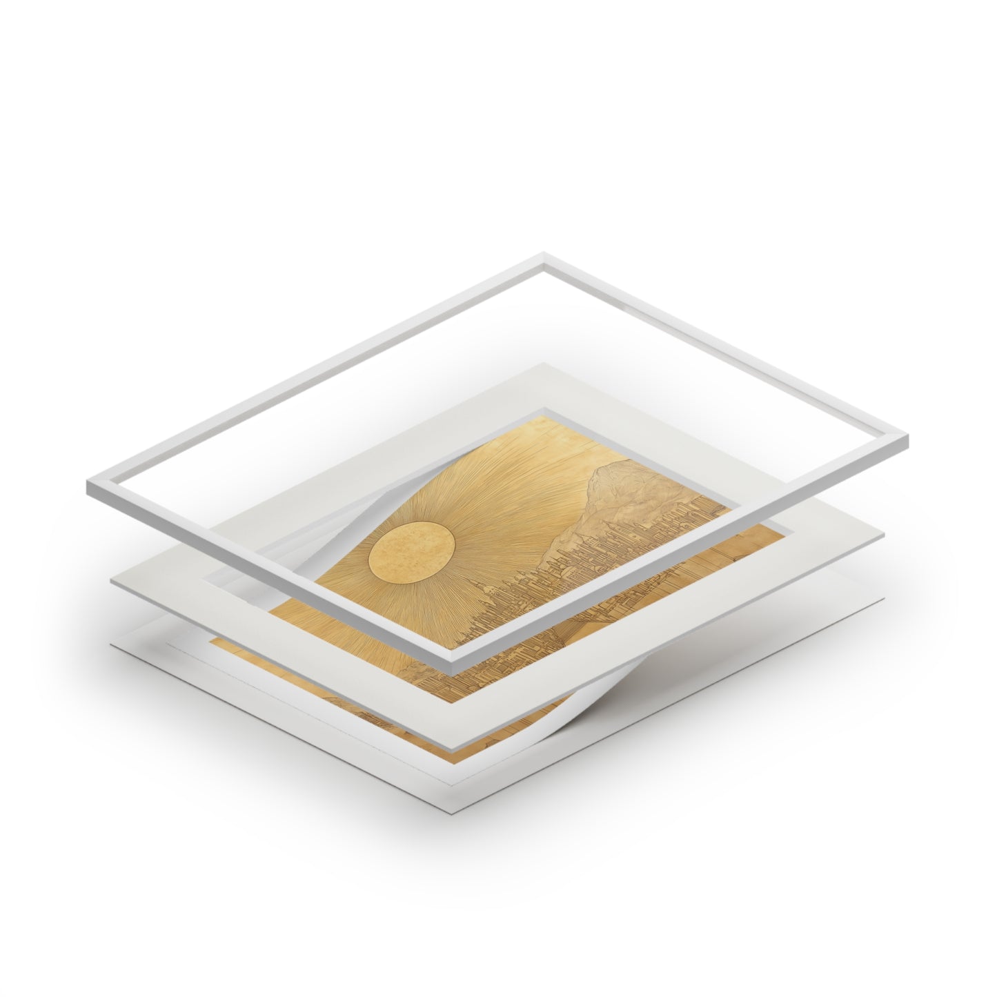 NEW JERUSALEM Fine Art Print (Passepartout Paper Frame)