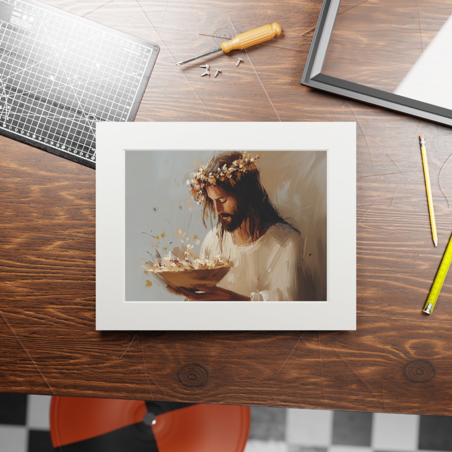 BREAD OF LIFE Fine Art Prints (Passepartout Paper Frame)