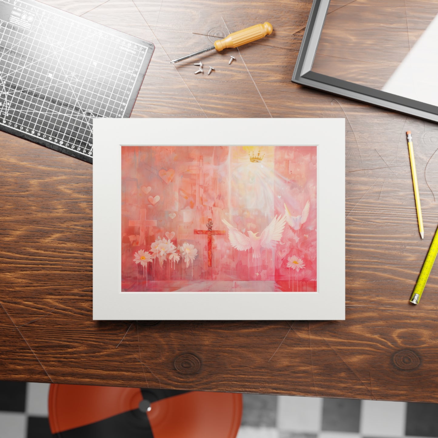 HOLY TEMPLE Fine Art Prints (Passepartout Paper Frame)