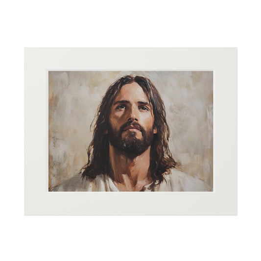 JESUS Fine Art Prints (Passepartout Paper Frame)