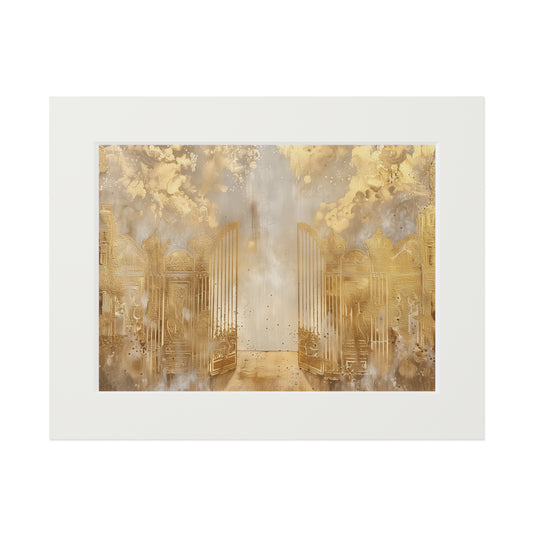 GOLDEN GATES Fine Art Print (Passepartout Paper Frame)