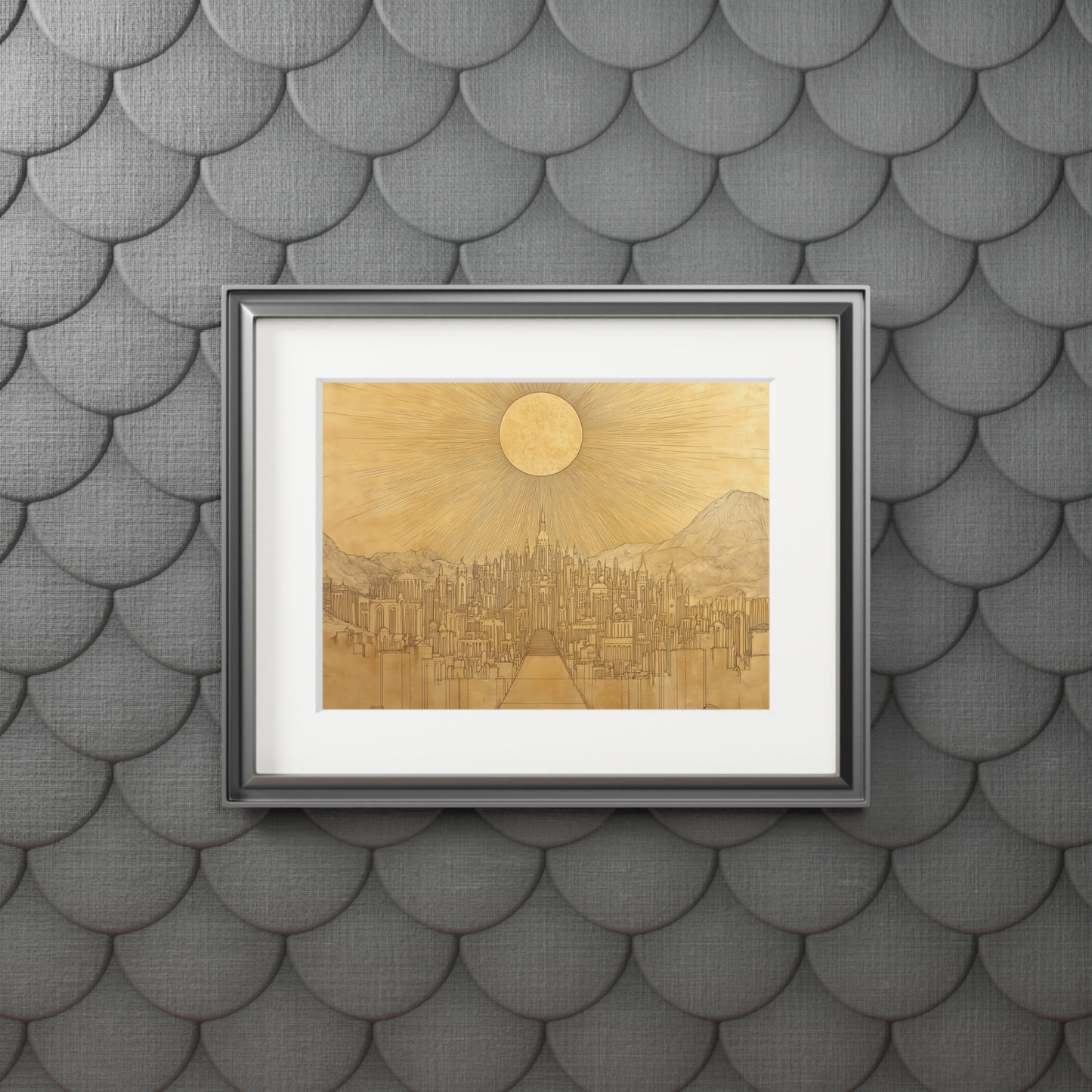 NEW JERUSALEM Fine Art Print (Passepartout Paper Frame)