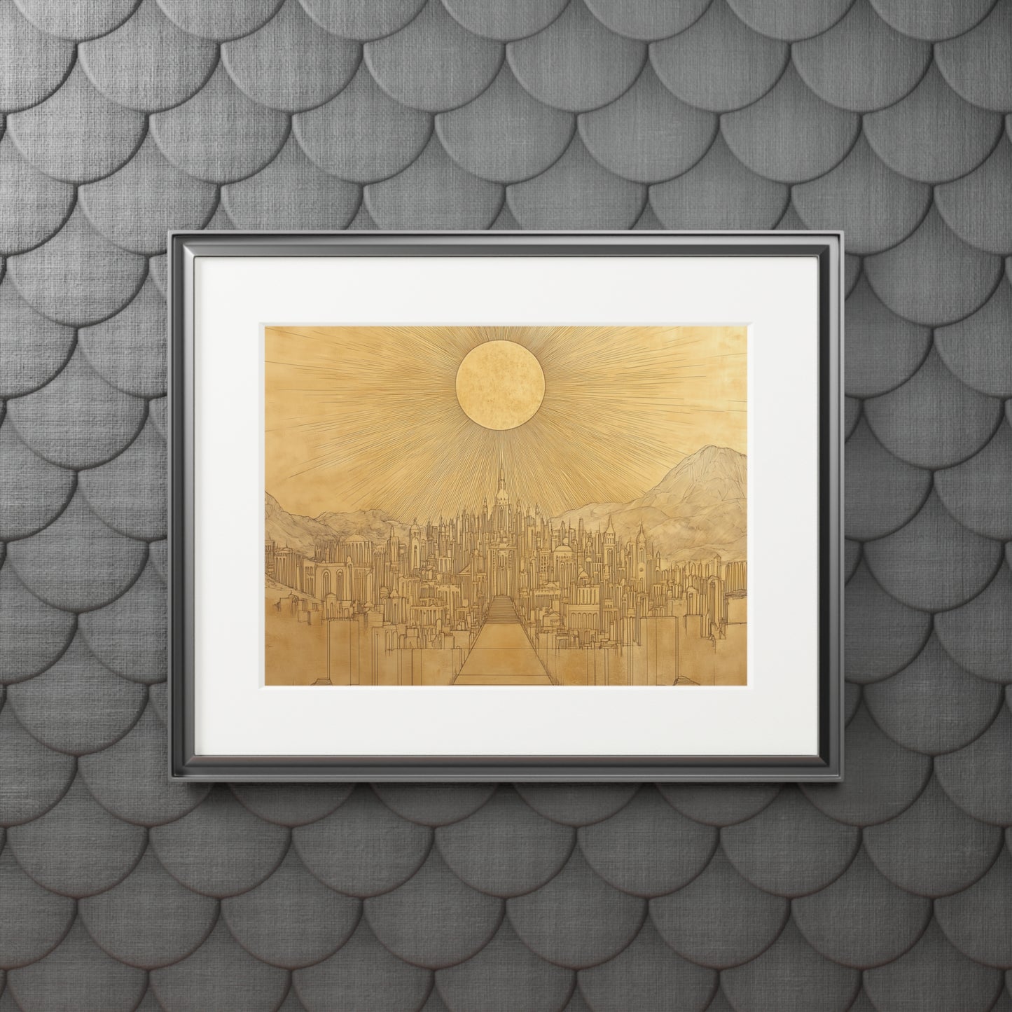 NEW JERUSALEM Fine Art Print (Passepartout Paper Frame)