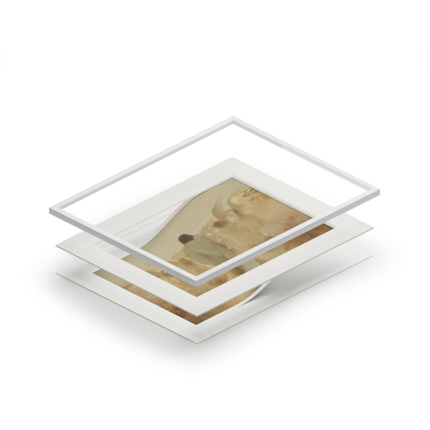 ANGELS IN THE DESERT Fine Art Prints (Passepartout Paper Frame)
