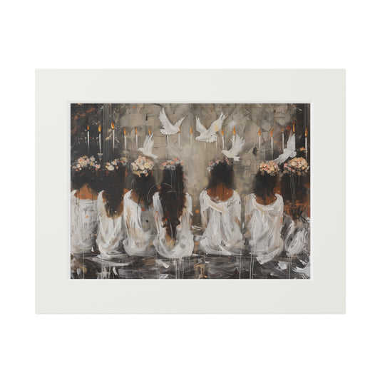 SEVEN SPIRITUAL GIFTS Fine Art Prints (Passepartout Paper Frame)