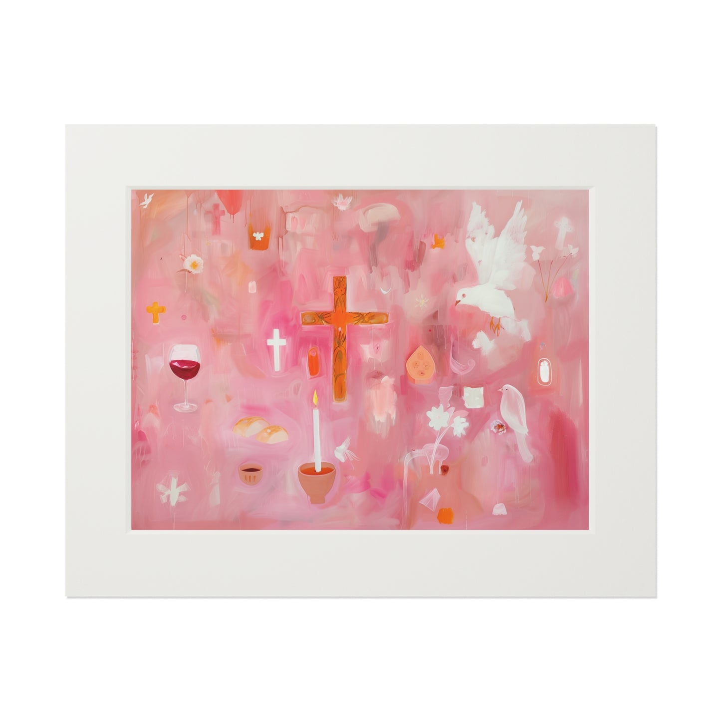 HOUSE OF HOLY SPIRIT Fine Art Print (Passepartout Paper Frame)