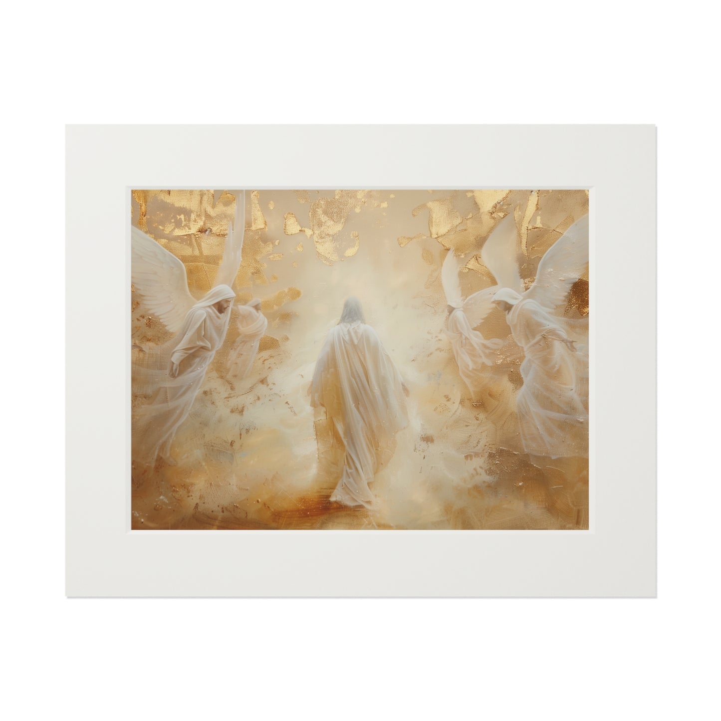 GOLDEN DESERT Fine Art Print (Passepartout Paper Frame)