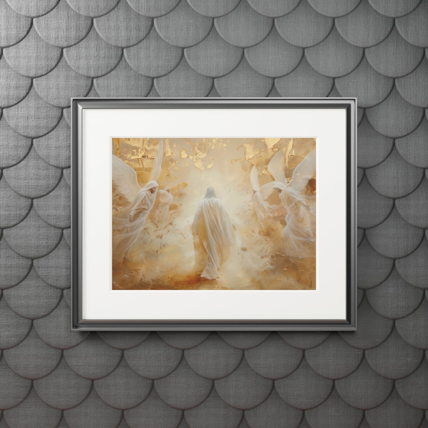 GOLDEN DESERT Fine Art Print (Passepartout Paper Frame)