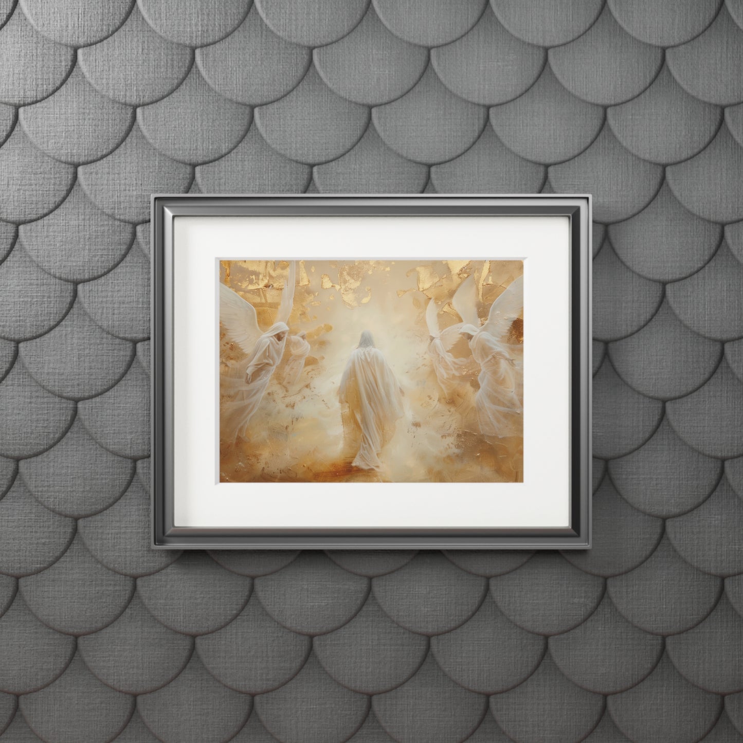 GOLDEN DESERT Fine Art Print (Passepartout Paper Frame)