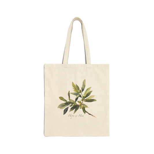 HOPE IN HIM Cotton Canvas Tote Bag