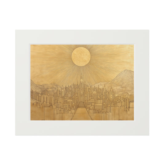 NEW JERUSALEM Fine Art Print (Passepartout Paper Frame)