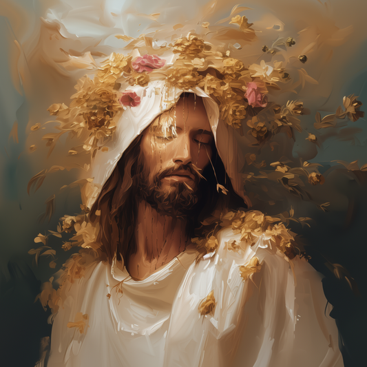 CROWNED IN GLORY (Stretched Canvas Print + Floating Oak Frame)