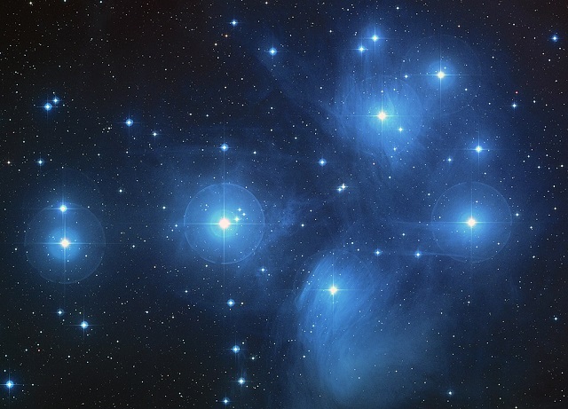 Pleiades constellation also known as the Seven sisters
